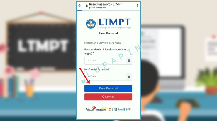 Buat Password LTMPT Baru