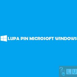 lupa PIN Microsoft Windows