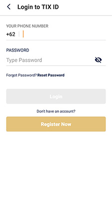 Cara Reset Password TIX ID