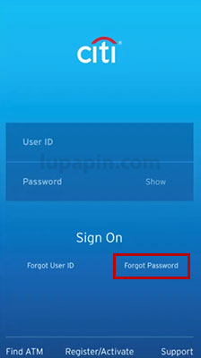 Password Citi Mobile Indonesia