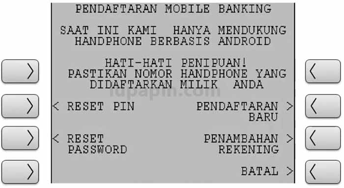 Password Mobile Banking Bank Papua