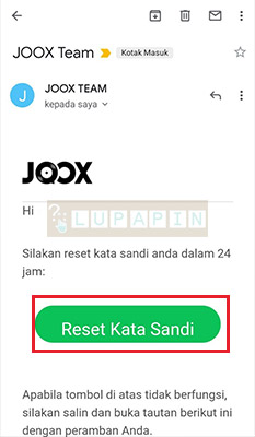 Cara Reset Lupa Password JOOX