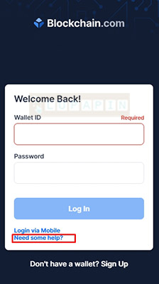 how to reset blockchain password with your mail or wallet id
