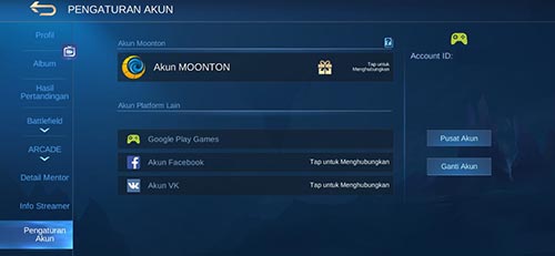 Lupa Password Moonton unbind