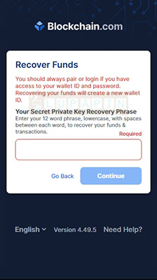 recover funds