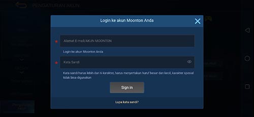 unbind Lupa Password Moonton