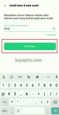 oppo a3s lupa password dan email